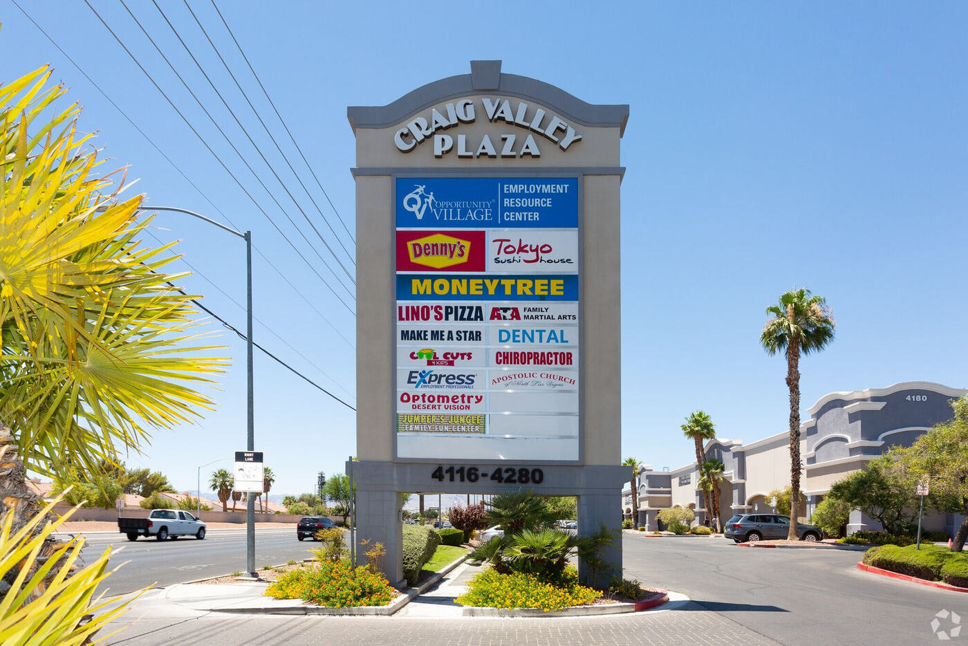 Craig Valley Plaza retail center in North Las Vegas